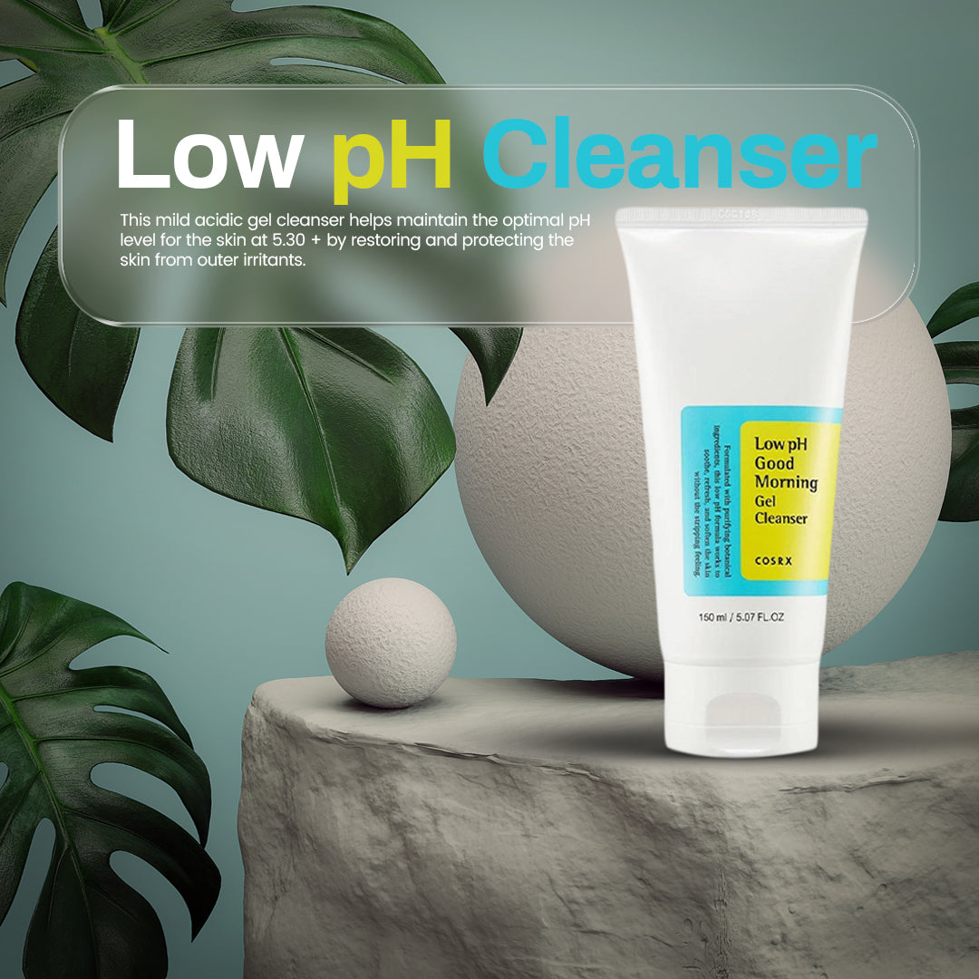 Low pH Good Morning Gel Cleanser COSRX Low pH Great Morning Gel Face Cleaning agent, BHA Face Wash, Everyday Gentle Face Chemical for Delicate Skin, PH Adjusting, Korean Healthy skin, Korean Face Wash  150ml