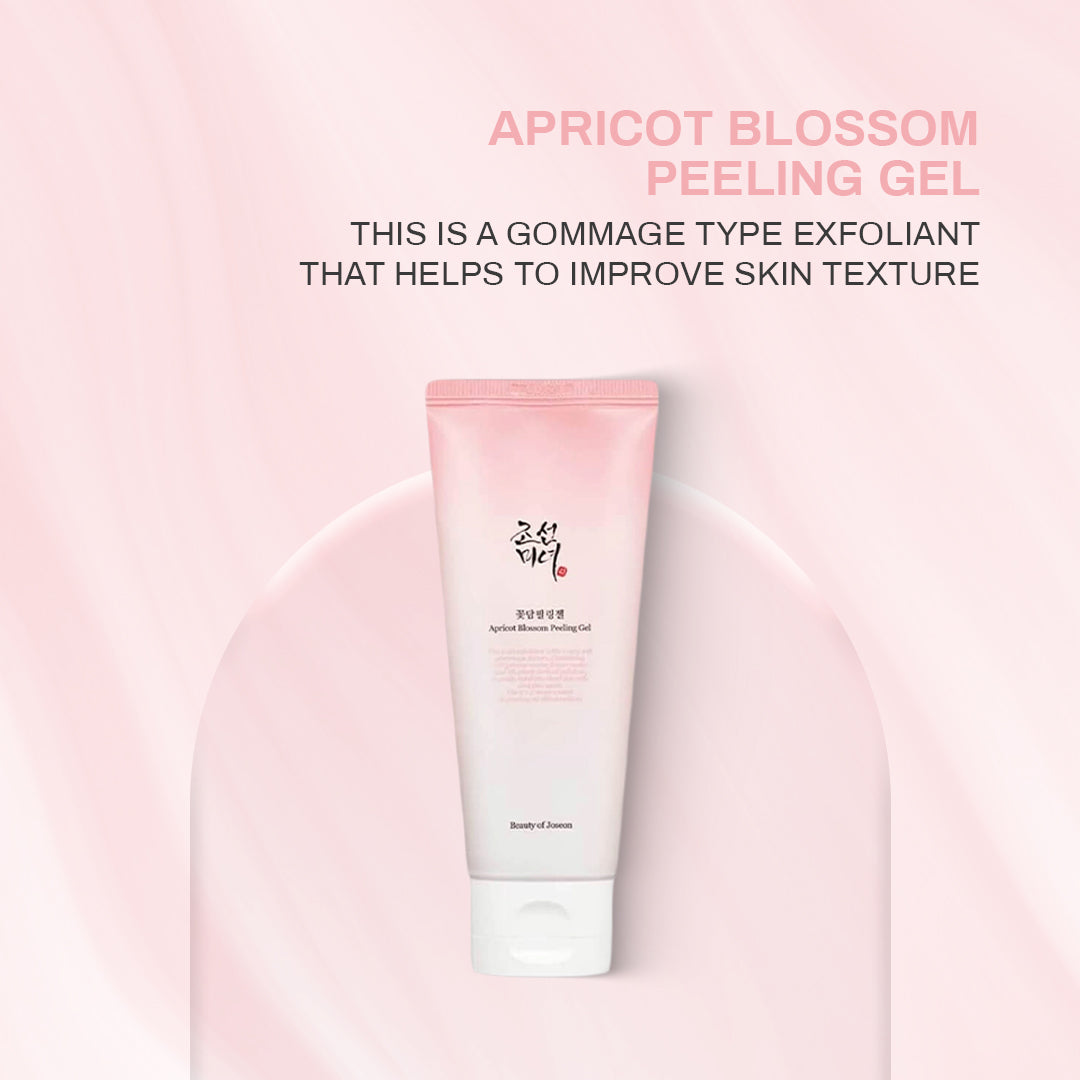 Beauty of Joseon Apricot Blossom Peeling Gel Soft Exfoliating Face and Body Scrub Dead Skin Cells Remover for All Skin Types, Korean Skincare for Men Women 100ml